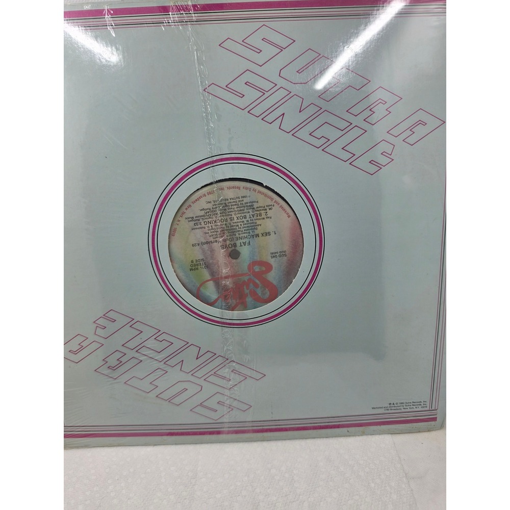 Fat Boys Sex Machine 12" Vinyl Single 1986 Sutra Records‎ SUD 045 Hip Hop Rap